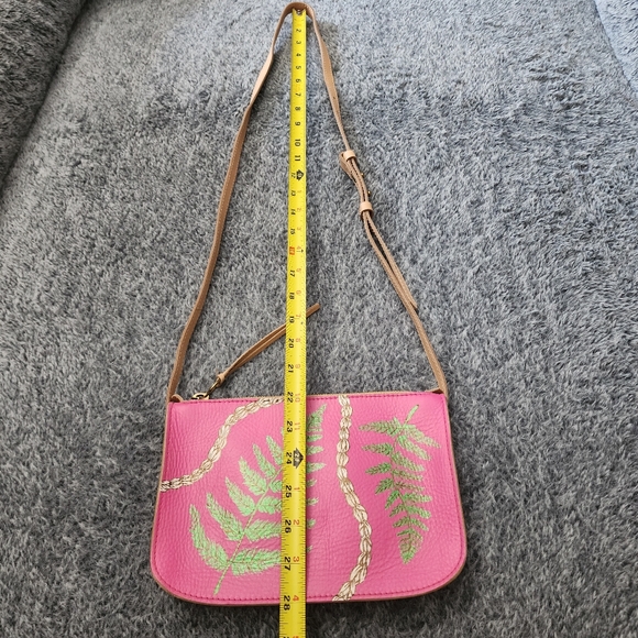 Madewell The Simple Crossbody hand painted fern pikake floral hawaiian - Picture 10 of 12